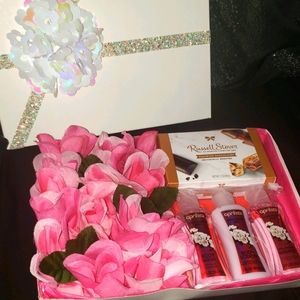 Mother's Day Flowers and Chocolate Box
